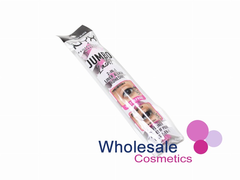 12 x NYX Professional Makeup Jumbo Lash 2in1 Liner & Lash Adhesive - 01 BADDEST BLACK